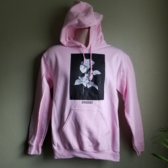 artist union clothing pink armour hoodie